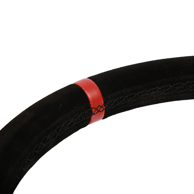 DriftShop Hydrodip Steering Wheel (70 mm Dish), Black Suede